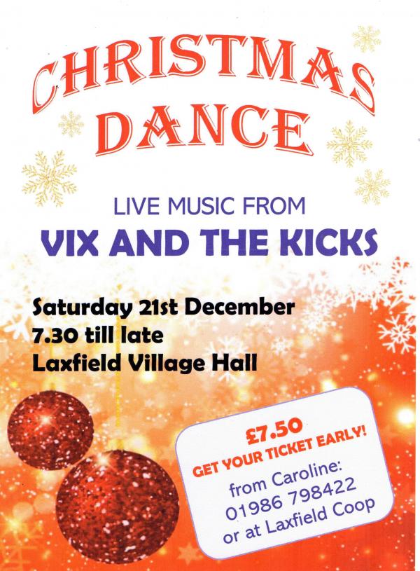 poster for Xmas dance 2019