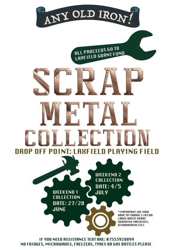 Laxfield's Scrap Metal Poster 2026