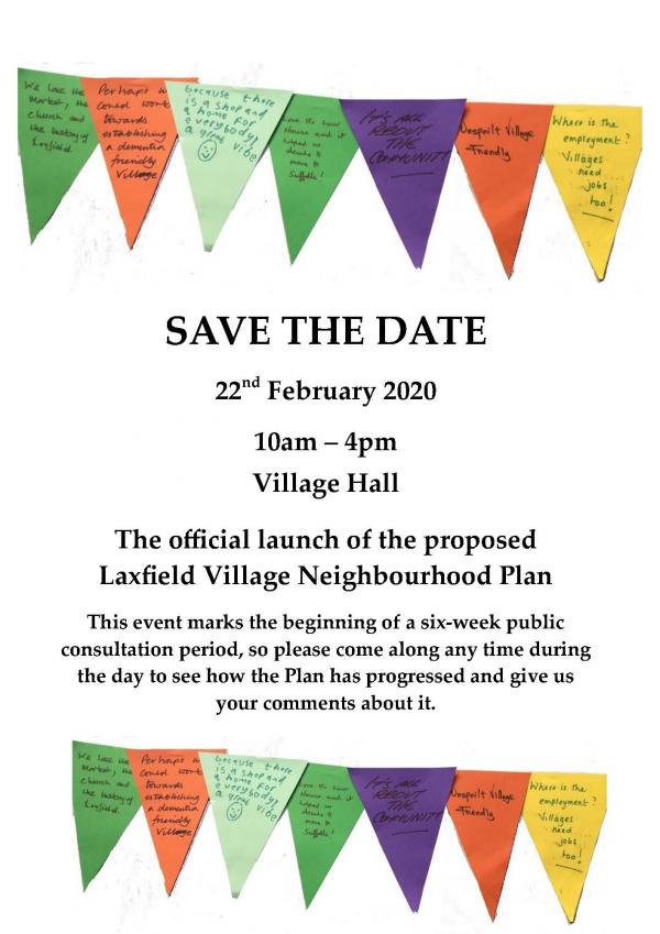 Neighbourhood Plan Official Launch flier