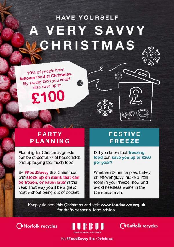 BMSDC poster for a Food Savvy Christmas