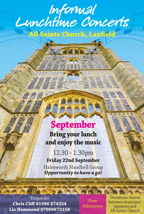 Laxfield Church Lunchtime concerts September 2023