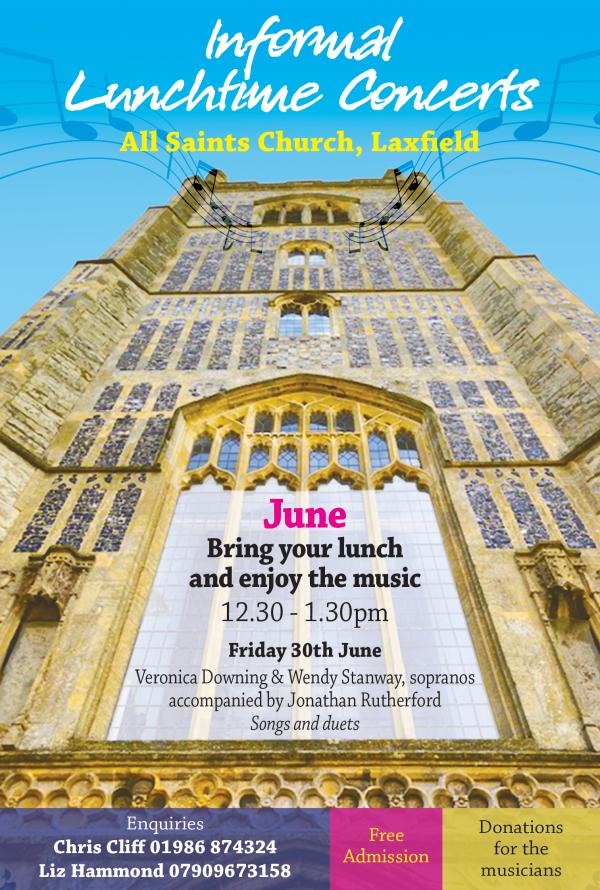 Lunchtime concerts at All Saints Laxfield – June