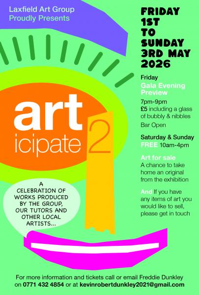 Poster for Art Group exhibition on 1st to 3rd May 2026