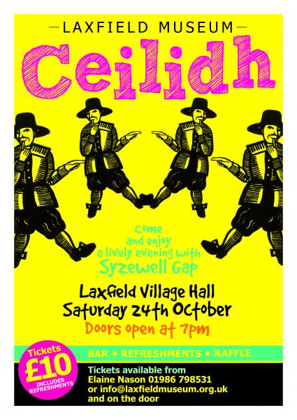 Poster for Museum Ceilidh on 24th October