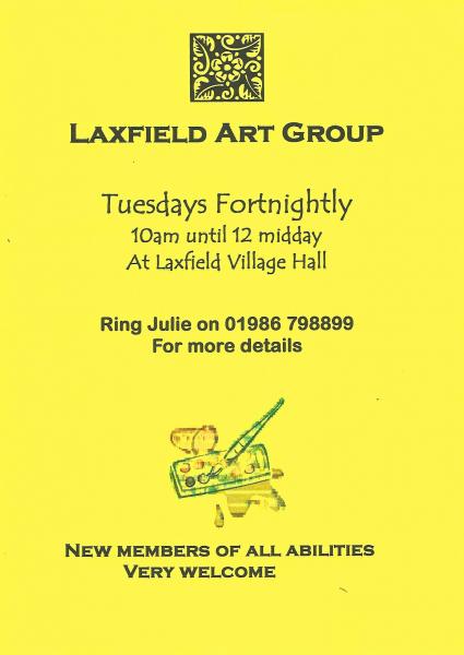 Poster about fortnightly Art Group