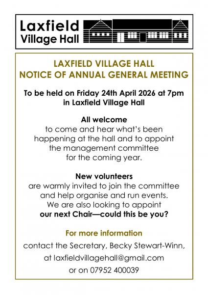 Notice of Annual General Meeting on 24th April 2026