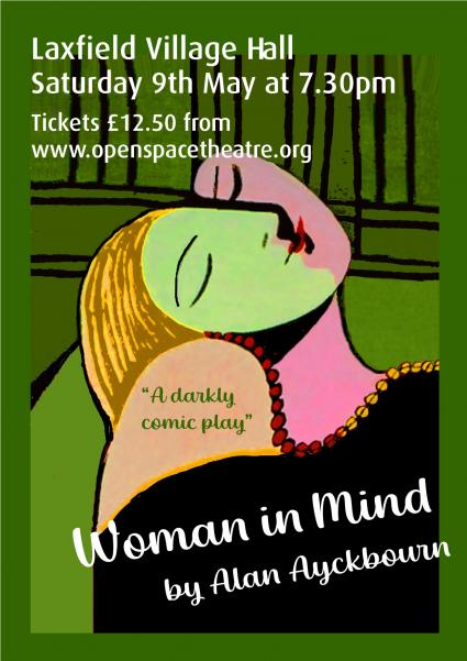 Poster for play 'Woman in Mind' on 9th May 2026