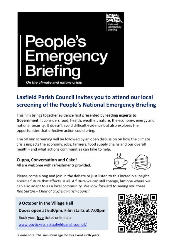The People's Climate Emergency Briefing Flyer The People's Climate Emergency Briefing Flyer